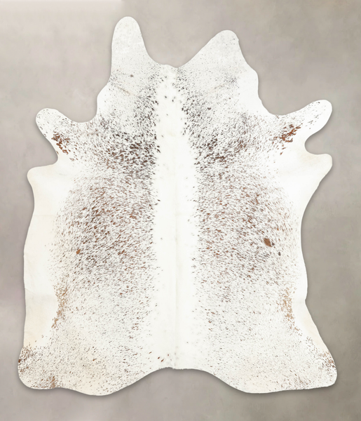 Salt and Pepper Brown Cowhide Rug #B3426