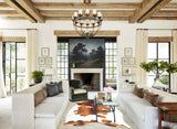 Chocolate and White Cowhide Rug #B3448