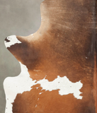 Chocolate and White Cowhide Rug #B3454