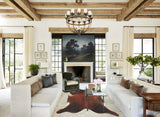 Brown with Red Cowhide Rug #B3470