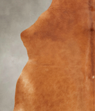Solid Brown Cowhide Rug #B3489