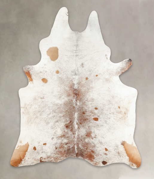 Salt and Pepper Brown Cowhide Rug #B3501