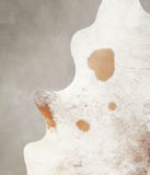 Salt and Pepper Brown Cowhide Rug #B3501