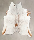 Salt and Pepper Brown Cowhide Rug #B3504
