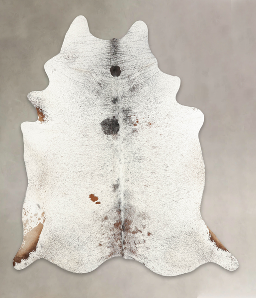Salt and Pepper Brown Cowhide Rug #B3508