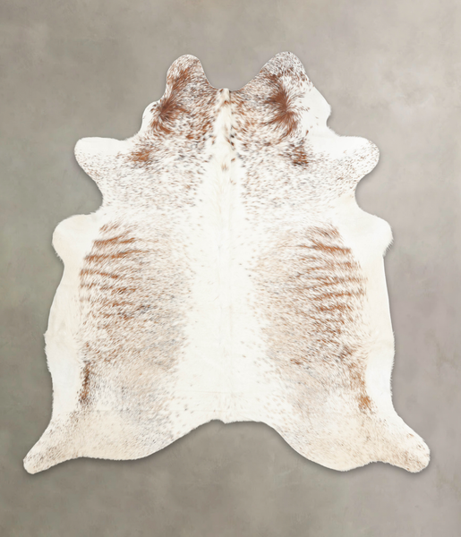 Salt and Pepper Brown Cowhide Rug #B3512