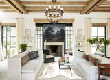 Salt and Pepper Brown Cowhide Rug #B3512