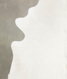 Solid White Cowhide Rug #B3516