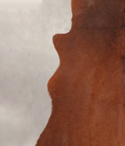 Brown and White Regular Cowhide Rug #B3529