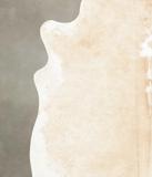 Beige and White Cowhide Rug #B3532