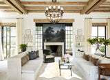 Beige and White Cowhide Rug #B3532