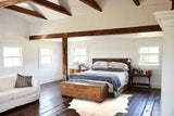 Beige and White Cowhide Rug #B3532