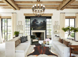 Brown with Red Cowhide Rug #B3546