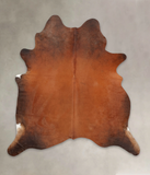 Brown with Red Cowhide Rug #B3559