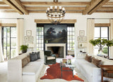 Brown and White Regular Cowhide Rug #B3569