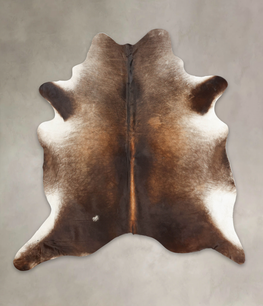 Grey with Beige Cowhide Rug #B3571
