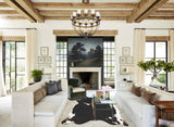 Chocolate and White Cowhide Rug #B3580