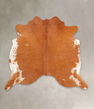 Brown and White Regular Cowhide Rug #B3582