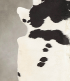 Black and White Cowhide Rug #B3583