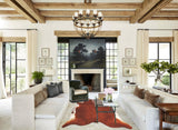 Brown and White Regular Cowhide Rug #B3584