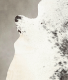 Salt and Pepper Black Cowhide Rug #B3585