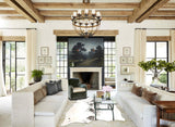 Salt and Pepper Black Cowhide Rug #B3585