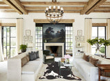 Chocolate and White Cowhide Rug #B3609
