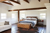 Brown with Red Cowhide Rug #B3618