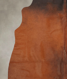 Brown with Red Cowhide Rug #B3622