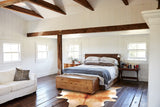 Brown with Red Cowhide Rug #B3624