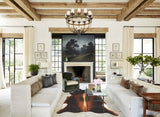 Brown with Red Cowhide Rug #B3633