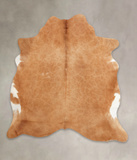 Solid Brown Cowhide Rug #B3646