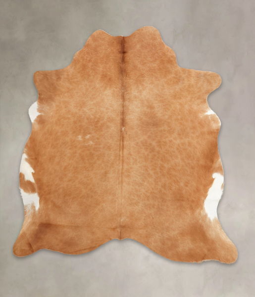 Solid Brown Cowhide Rug #B3646