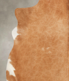 Solid Brown Cowhide Rug #B3646