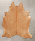 Solid Brown Cowhide Rug #B3658