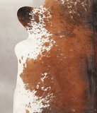 Salt and Pepper Brown Cowhide Rug #B3666