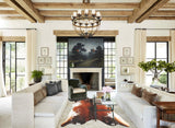 Salt and Pepper Brown Cowhide Rug #B3666