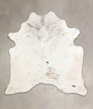 Salt and Pepper Brown Cowhide Rug #B3675