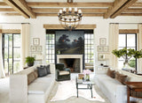 Salt and Pepper Brown Cowhide Rug #B3675