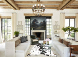 Chocolate and White Cowhide Rug #B3680