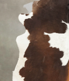 Chocolate and White Cowhide Rug #B3685