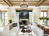 Chocolate and White Cowhide Rug #B3685