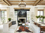 Brown with Red Cowhide Rug #B3687