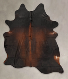 Brown with Red Cowhide Rug #B3690