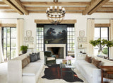 Brown with Red Cowhide Rug #B3690