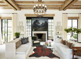 Brown with Red Cowhide Rug #B3703