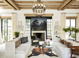 Chocolate and White Cowhide Rug #B3720