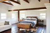 Chocolate and White Cowhide Rug #B3720