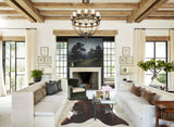 Chocolate and White Cowhide Rug #B3721