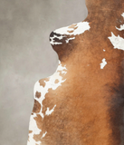 Chocolate and White Cowhide Rug #B3726
